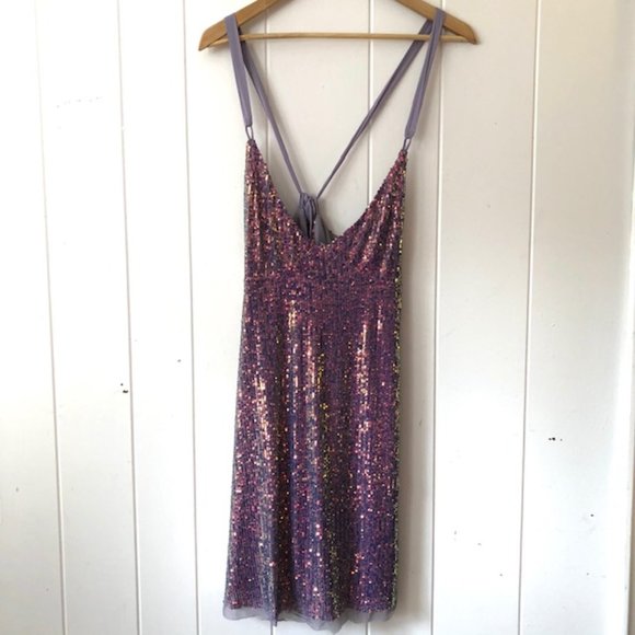 Free People Gold Rush Mini Dress - Marina Combo - Picture 4 of 10